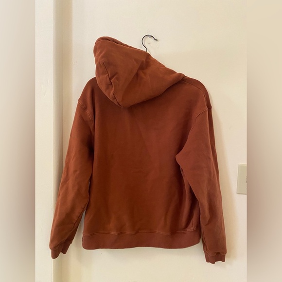 Gymreapers Heavyweight Core Skull Hoodie Brown Rust Men’s Soft Terry Cotton - Picture 5 of 5